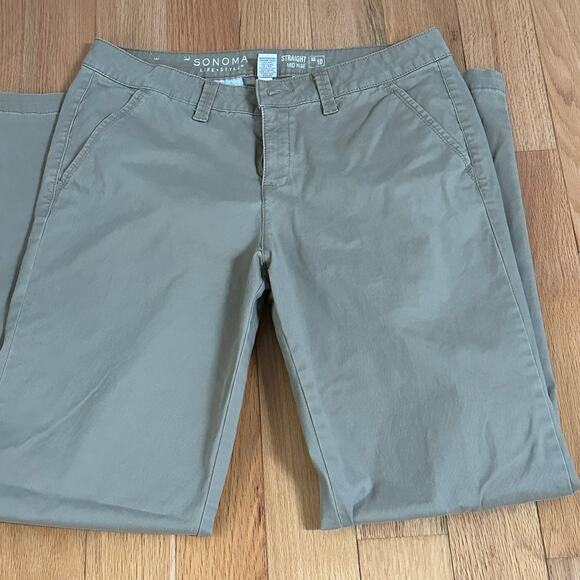 Sonoma Life Style pants,  Size 10, 30" inseam,  Straight Leg Mid Rise - Picture 2 of 7